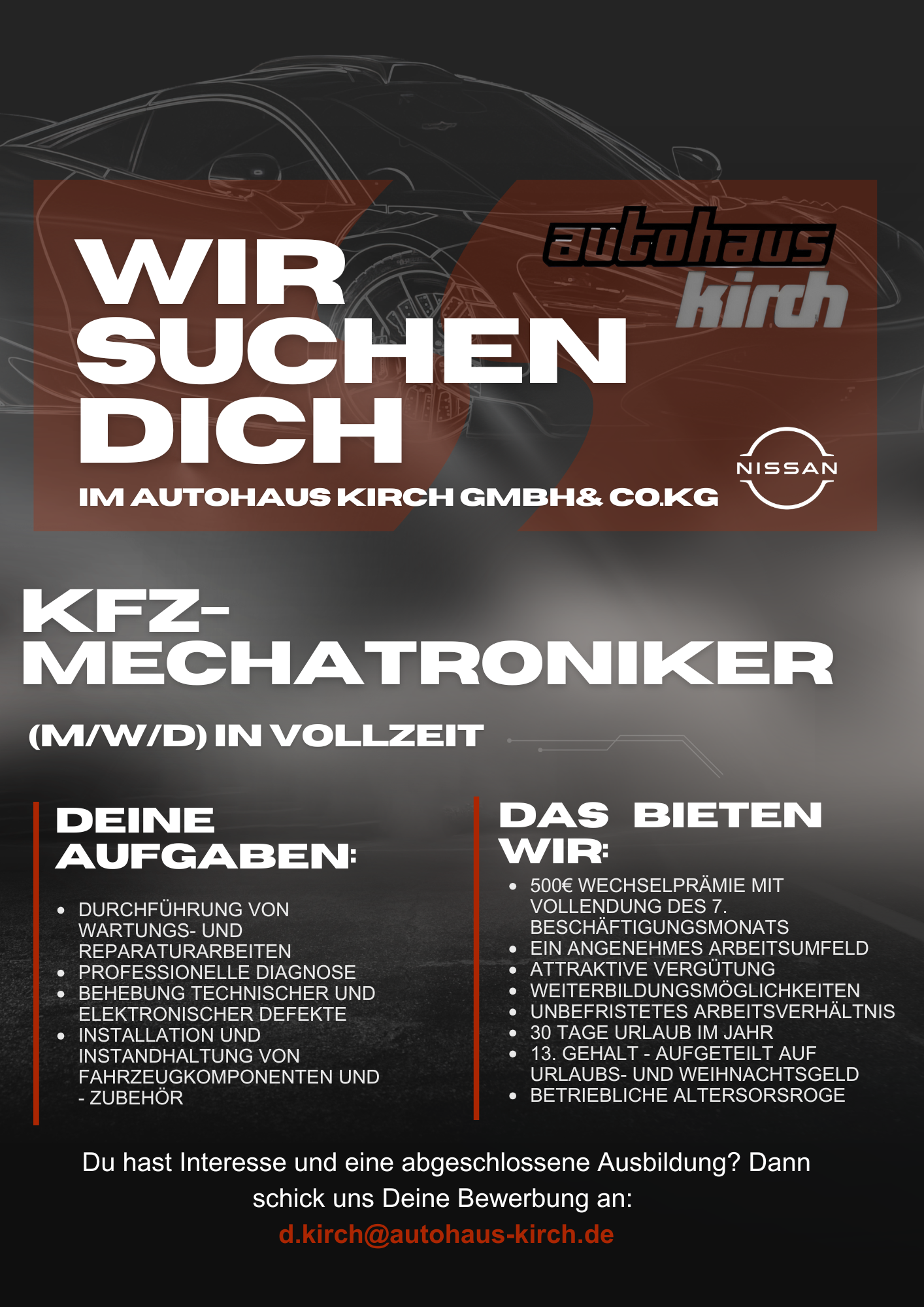 Stellenanzeige Stellenanzeige