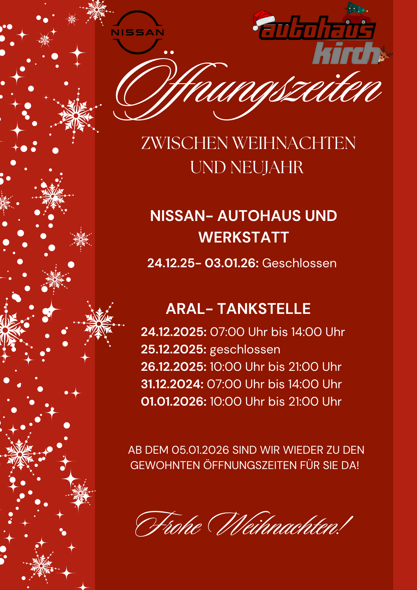 Öffnungszeiten Öffnungszeiten